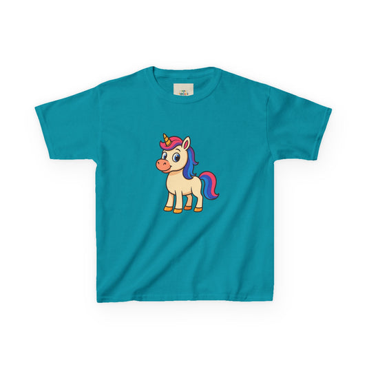Whimsical Unicorn Kids Heavy Cotton Tee